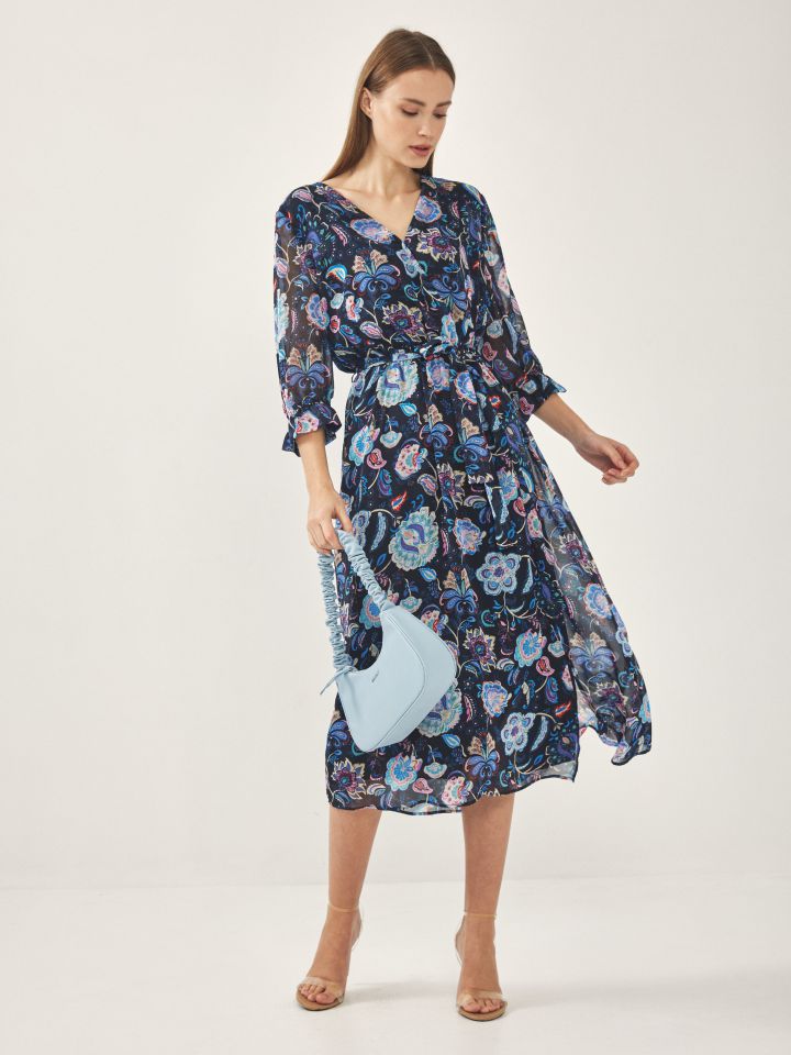 שמלה דפוס מעטפה בצבע פרחוני