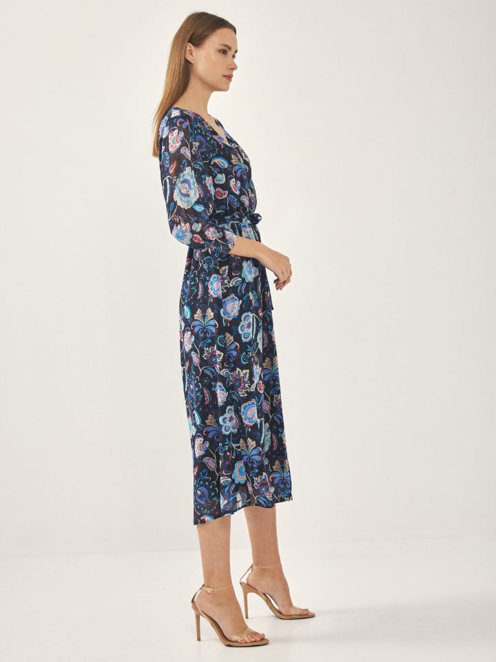 שמלה דפוס מעטפה בצבע פרחוני