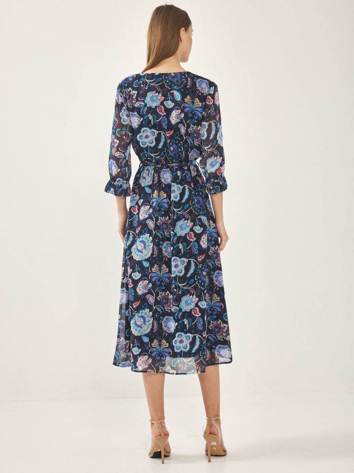 שמלה דפוס מעטפה בצבע פרחוני