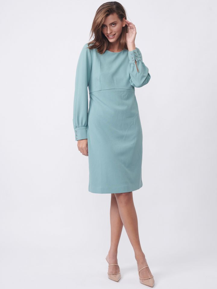 שמלה סקובה PARIS בצבע ירוק בינוני