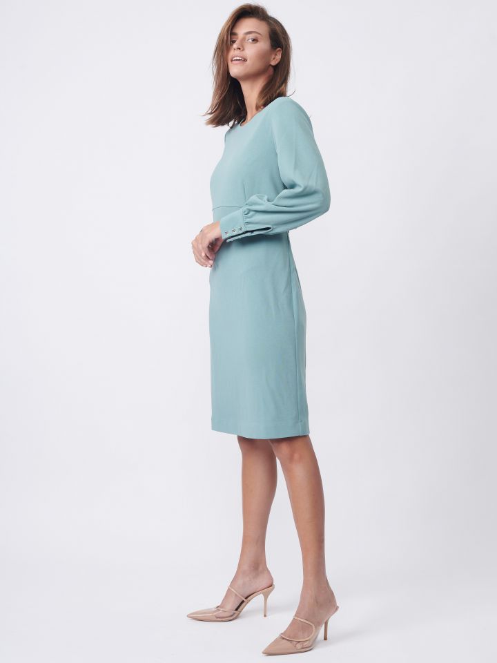 שמלה סקובה PARIS בצבע ירוק בינוני