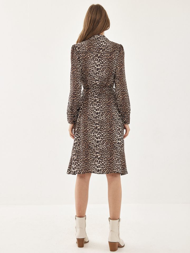 שמלה דפוס ROMI בצבע מנומר