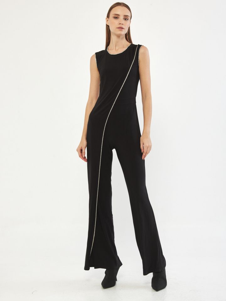 אוברול יהלומים בצבע שחור יהלומים