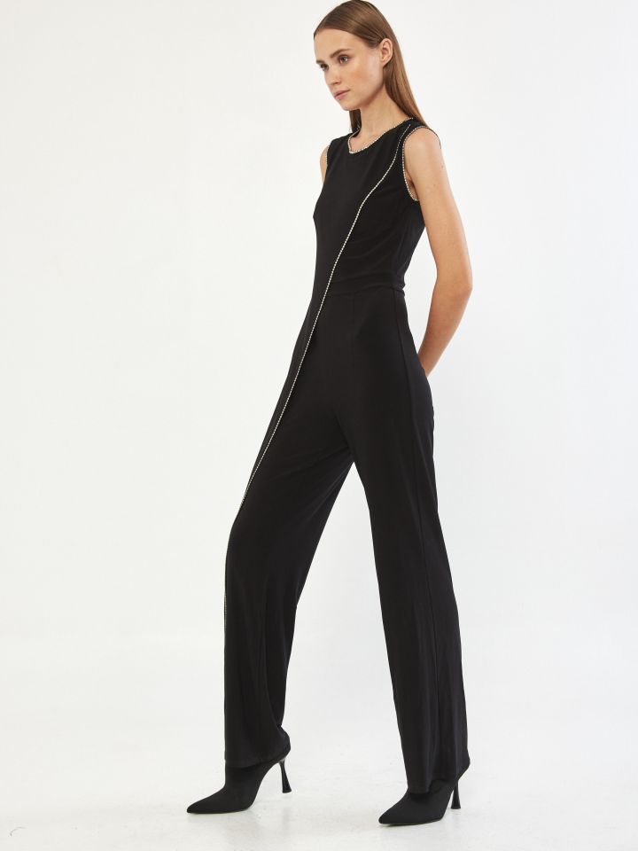 אוברול יהלומים בצבע שחור יהלומים