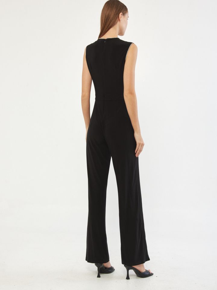 אוברול יהלומים בצבע שחור יהלומים