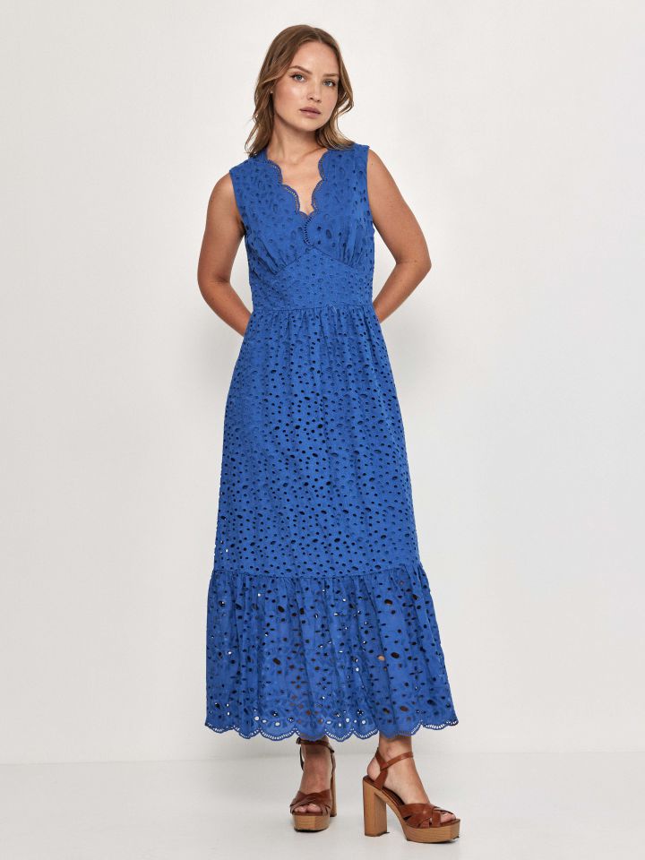 שמלה קרושה SHIRA בצבע כחול רויאל