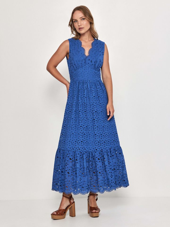 שמלה קרושה SHIRA בצבע כחול רויאל