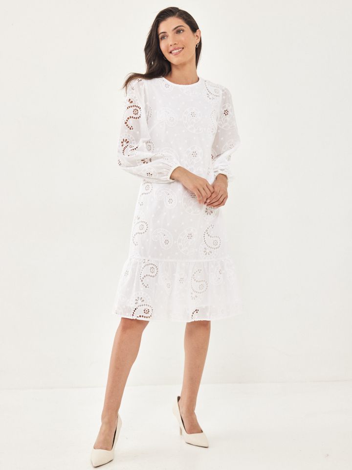 שמלה קרושה בצבע לבן