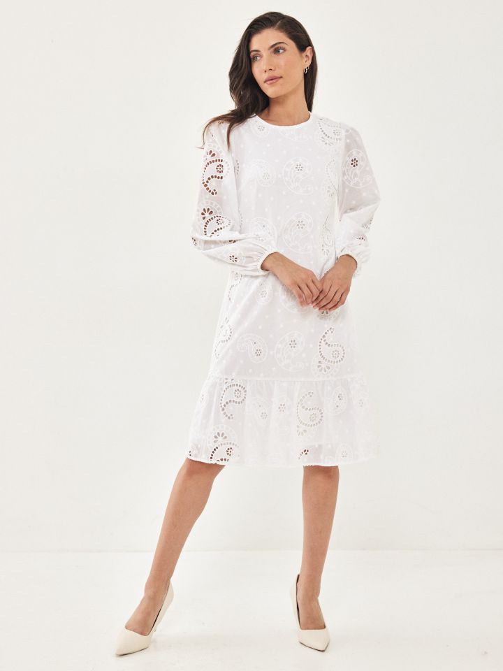 שמלה קרושה בצבע לבן