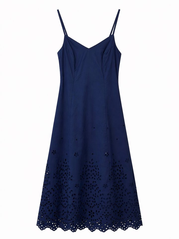 שמלה קרושה LIA בצבע כחול אינדיגו