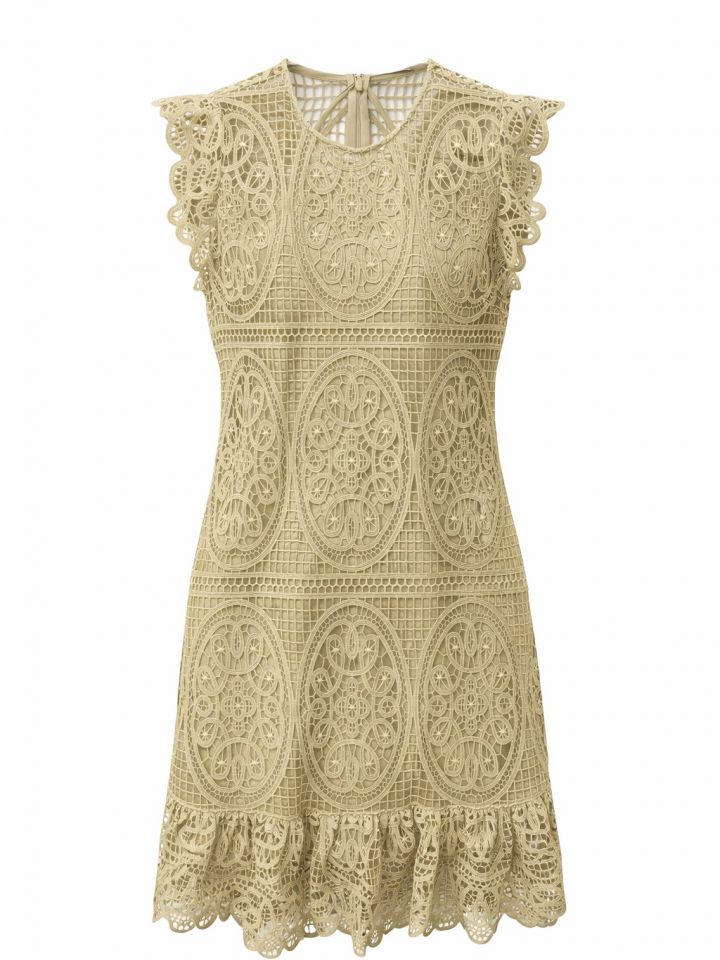 שמלה קרושה בצבע פשתן