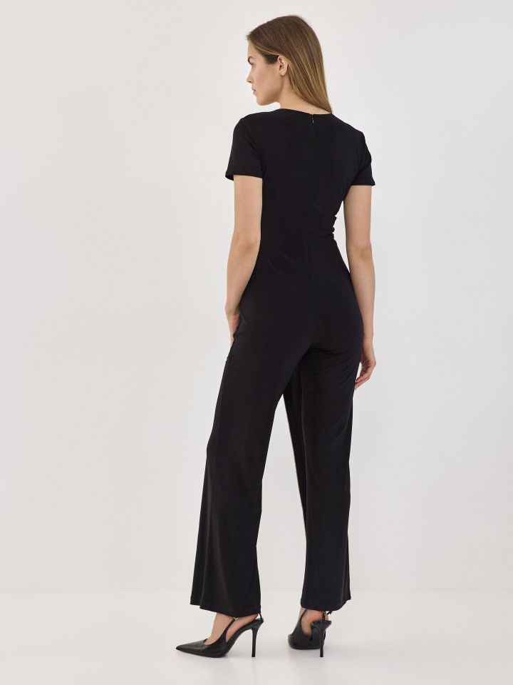 אוברול  סרט יהלומים NATALY בצבע שחור