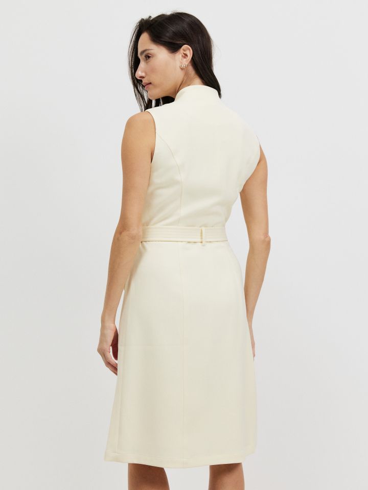 שמלה רוכסנים בצבע לימון