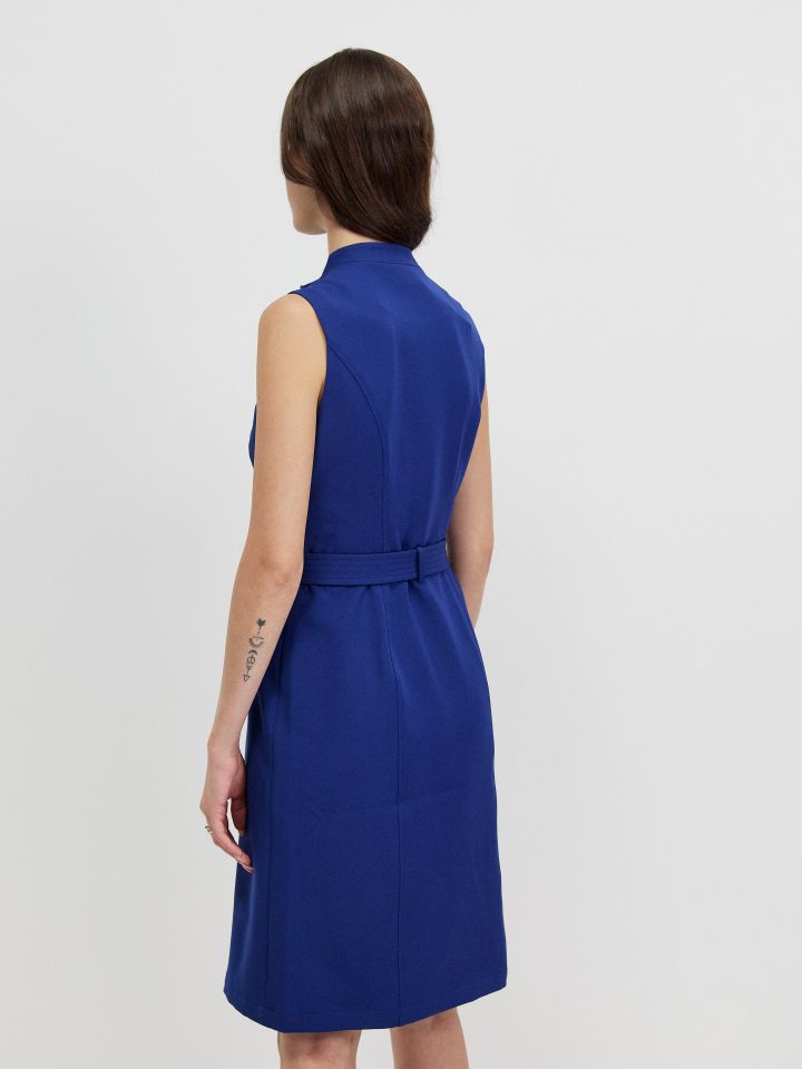 שמלה רוכסנים בצבע נייבי