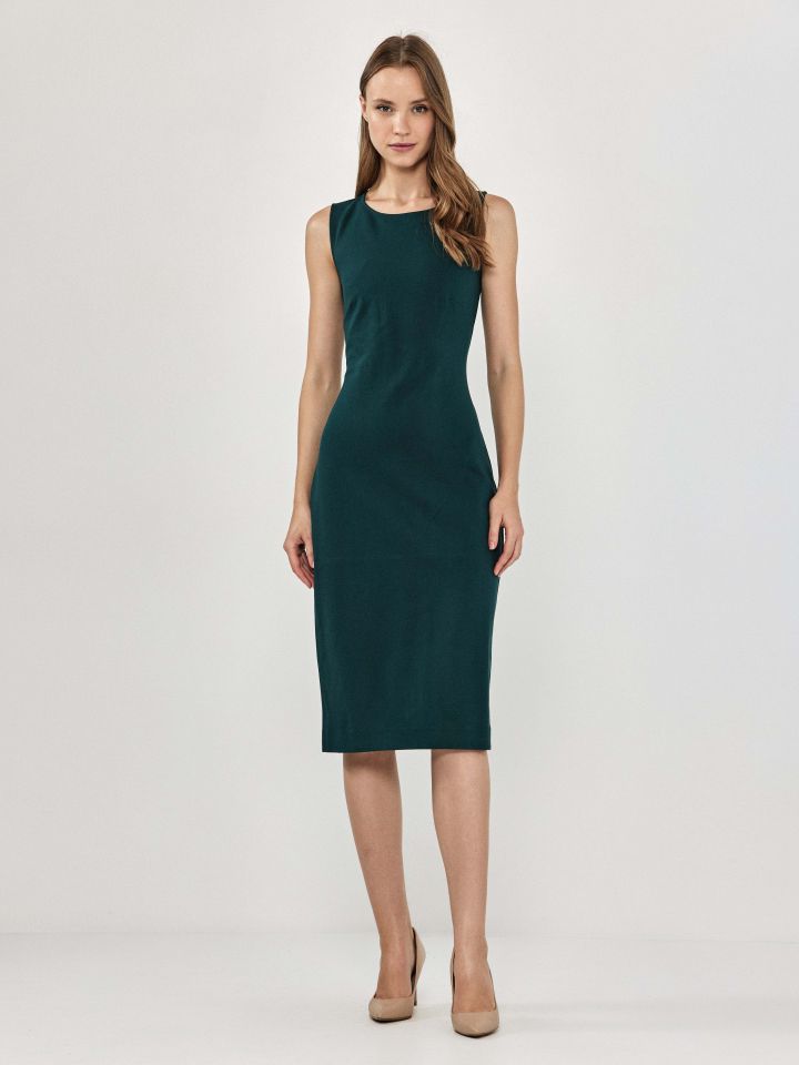 שמלה מילנו PROMO בצבע ירוק בקבוק