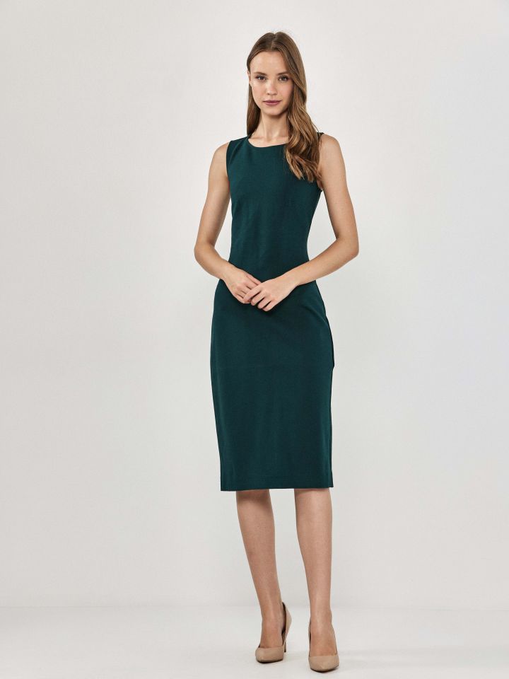 שמלה מילנו PROMO בצבע ירוק בקבוק