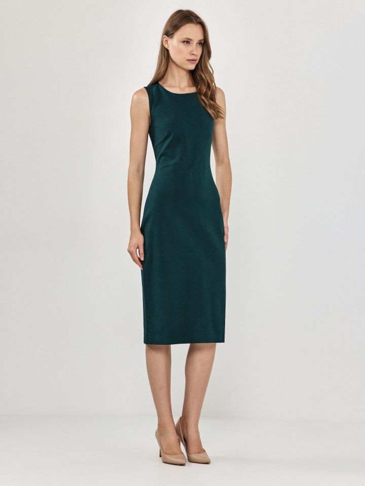 שמלה מילנו PROMO בצבע ירוק בקבוק