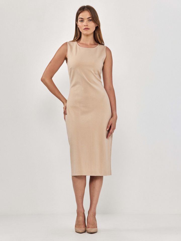 שמלה מילנו PROMO בצבע בייז קפוצינו