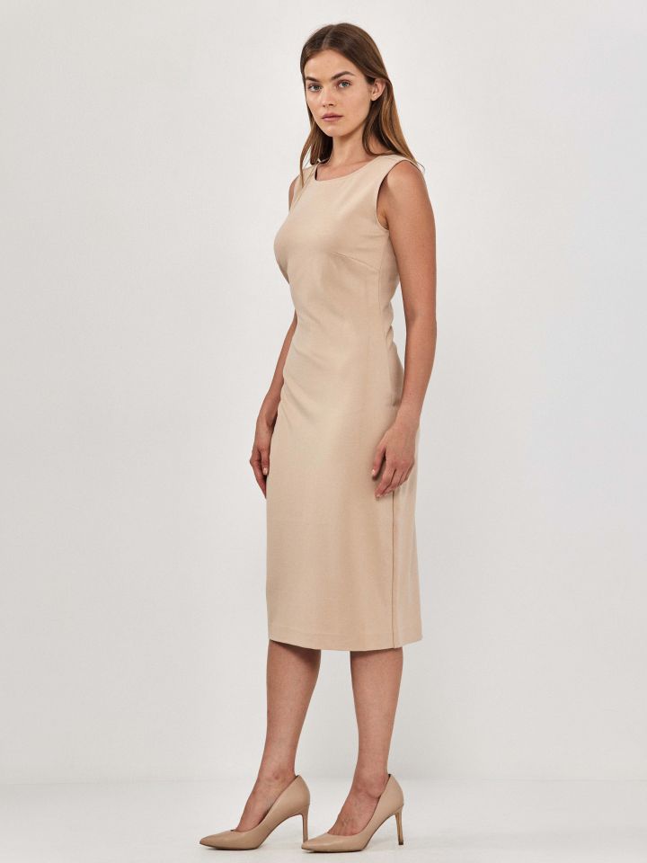 שמלה מילנו PROMO בצבע בייז קפוצינו