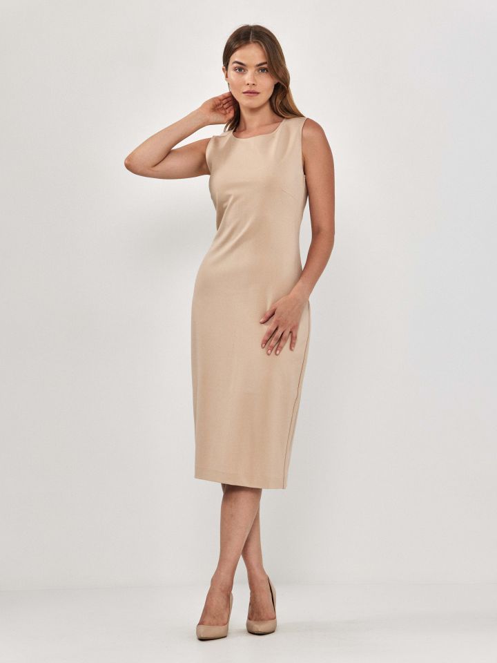 שמלה מילנו PROMO בצבע בייז קפוצינו