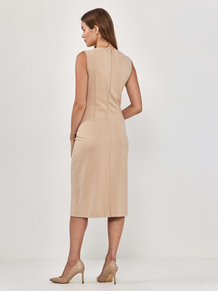 שמלה מילנו PROMO בצבע בייז קפוצינו