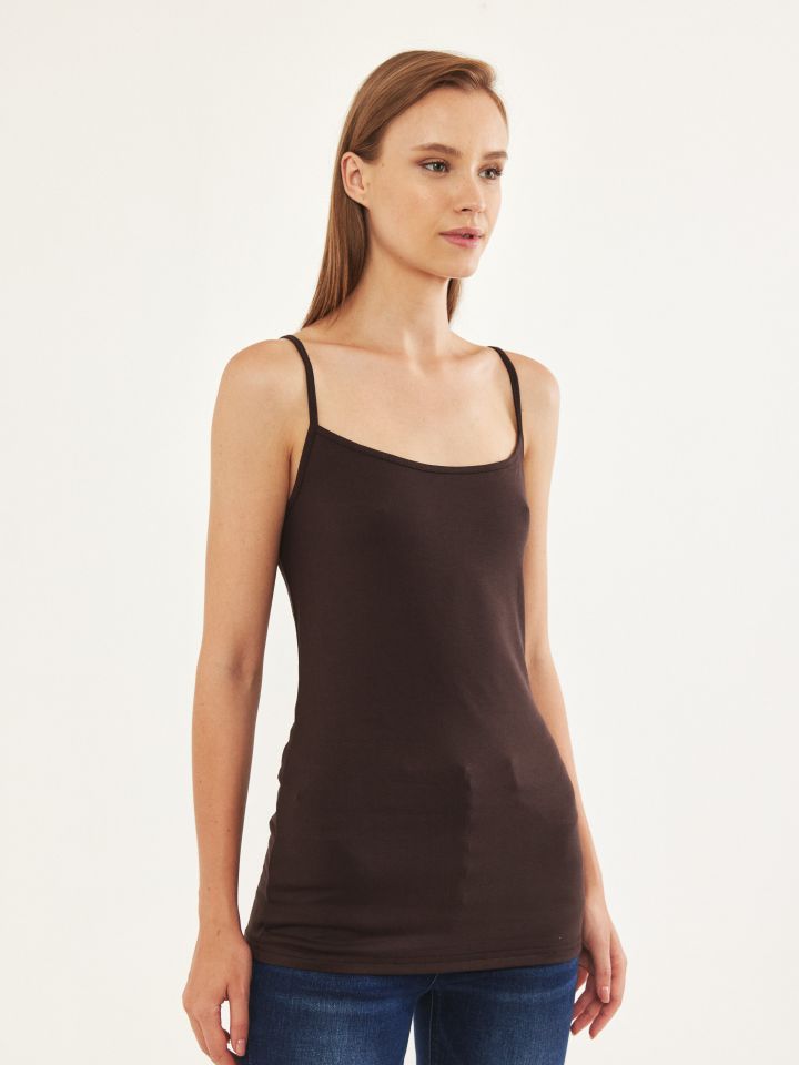 גופיה PROMO בצבע חום