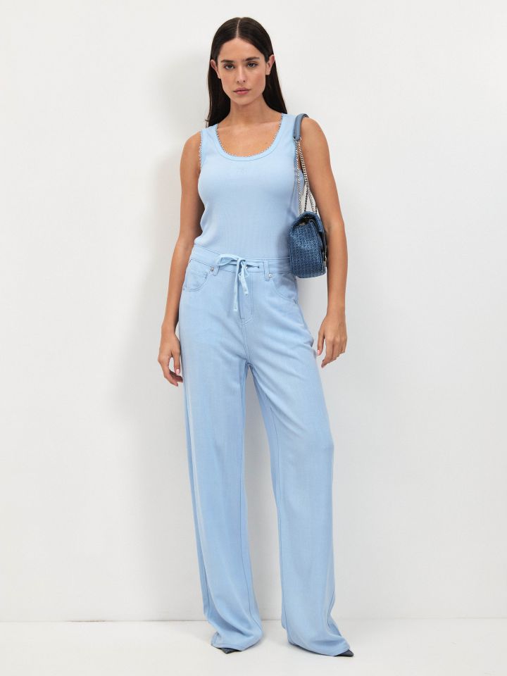 גופיה ריב  PROMO בצבע תכלת אורלי