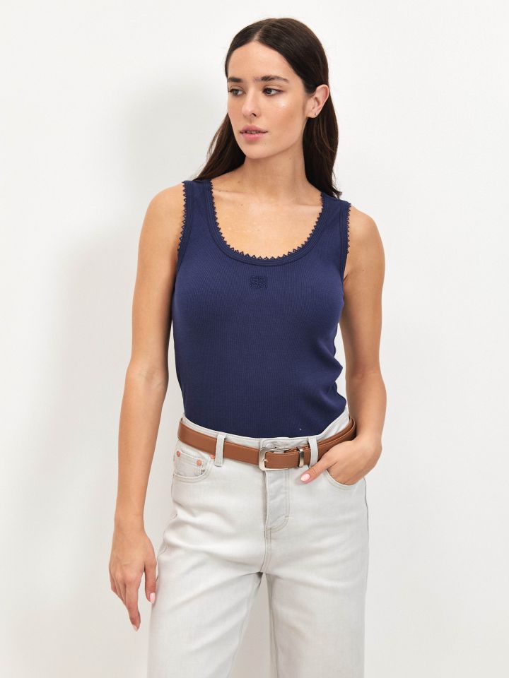 גופיה ריב  PROMO בצבע נייבי