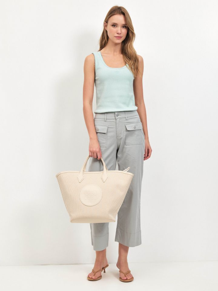 גופיה ריב  PROMO בצבע ירוק