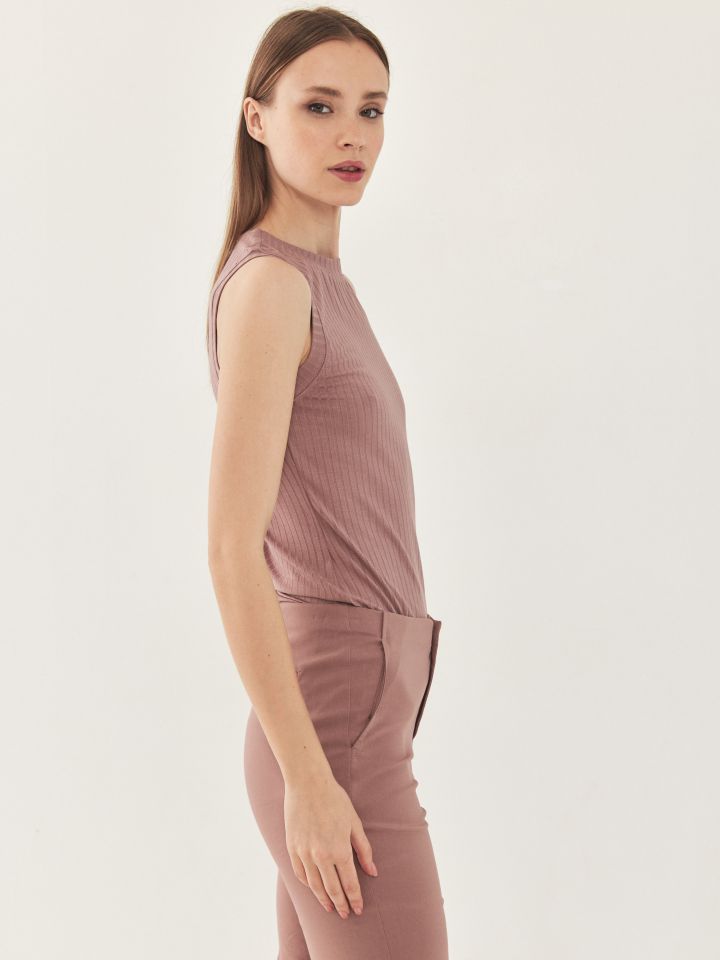 גופיה ניקי ריב PROMO בצבע ורוד עתיק