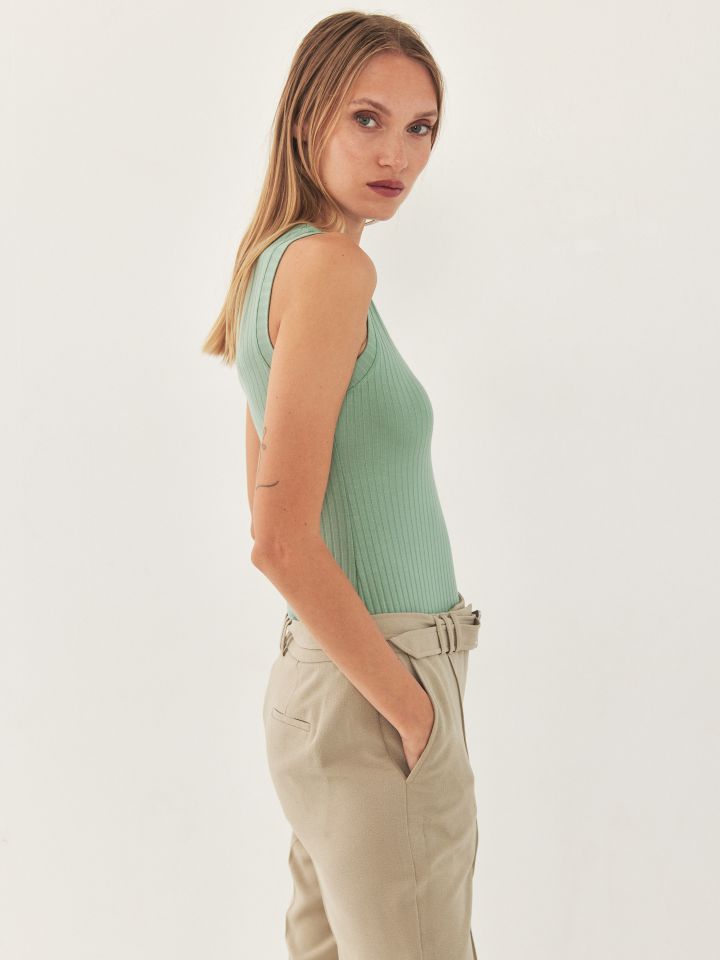 גופיה ניקי ריב PROMO בצבע ירוק