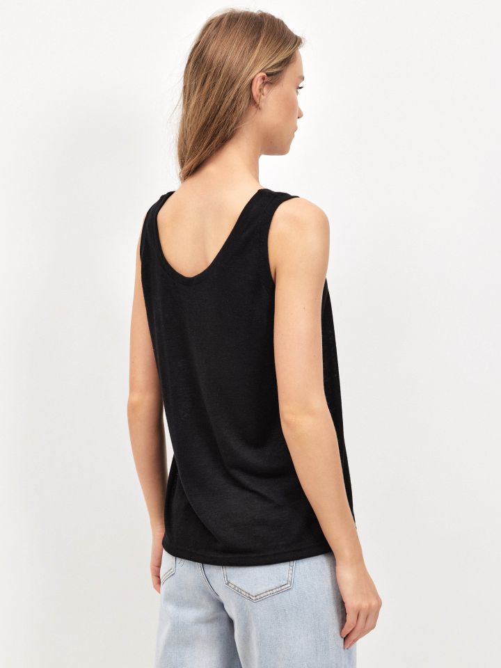 גופיה סלאב PROMO ILANIT בצבע שחור