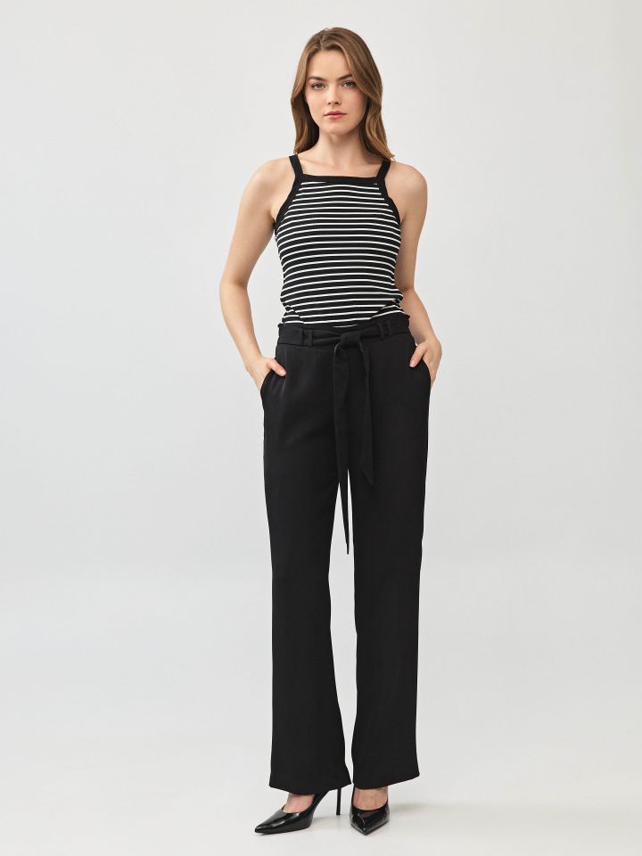 גופיה פסים PROMO בצבע שחור