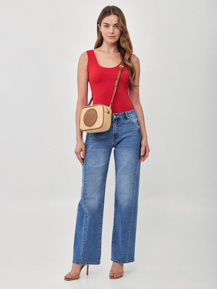 גופיה ריפס  PROMO בצבע אדום