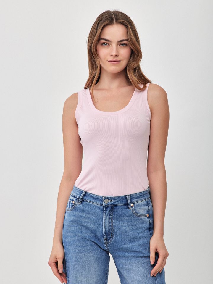 גופיה ריפס  PROMO בצבע ורוד