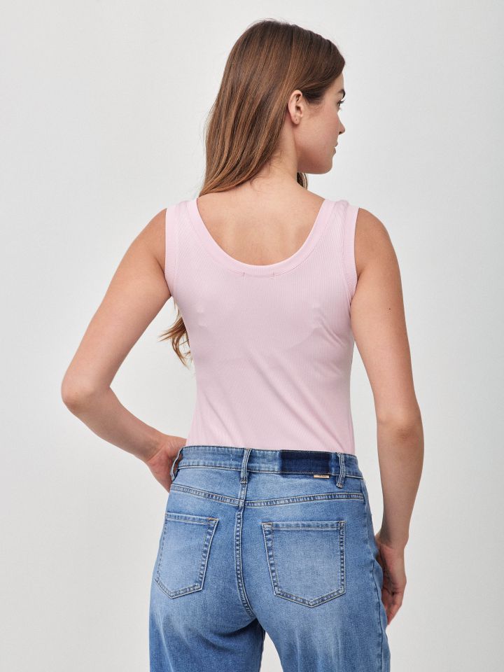 גופיה ריפס  PROMO בצבע ורוד