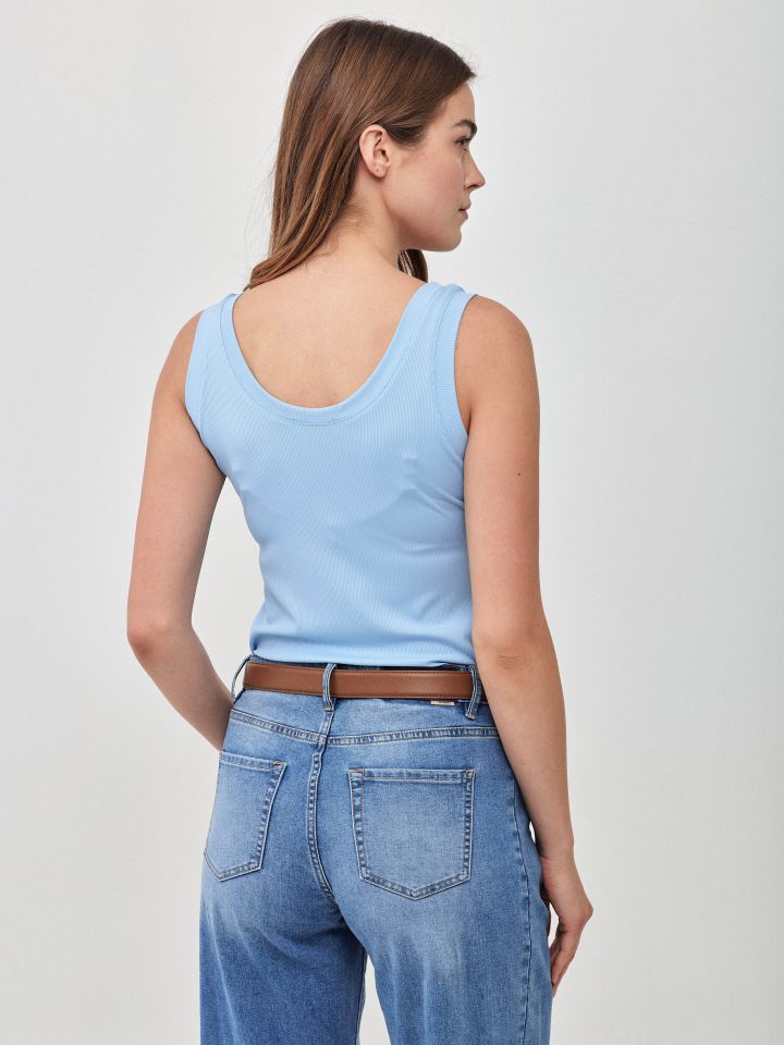 גופיה ריפס  PROMO בצבע תכלת