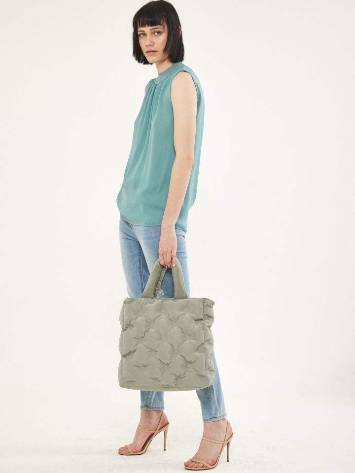 גופיה LINOR PROMO בצבע ירוק בינוני