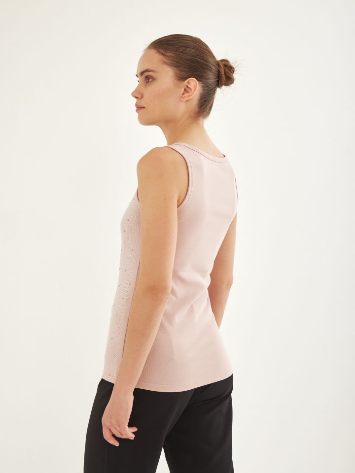 גופיה יהלומים PROMO בצבע ורוד עתיק