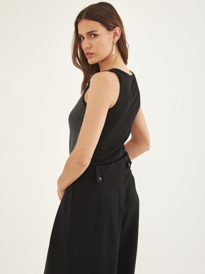 גופיה יהלומים PROMO בצבע שחור לורקס