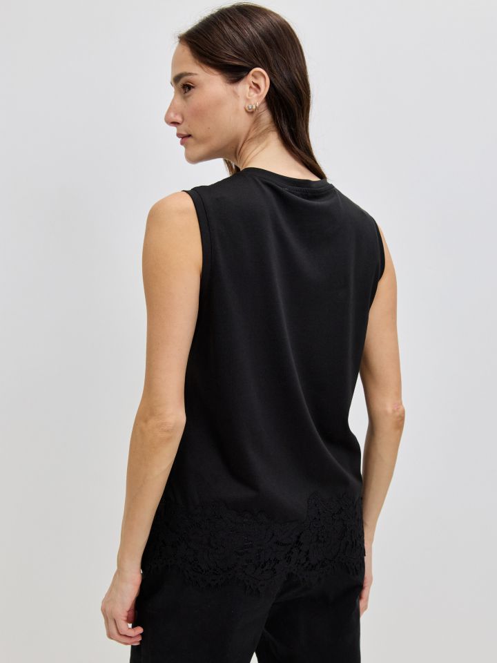 גופיה שילוב קרושה בצבע שחור