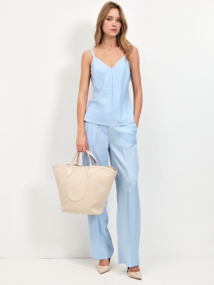 גופיה מראה פישתן PROMO בצבע תכלת אורלי