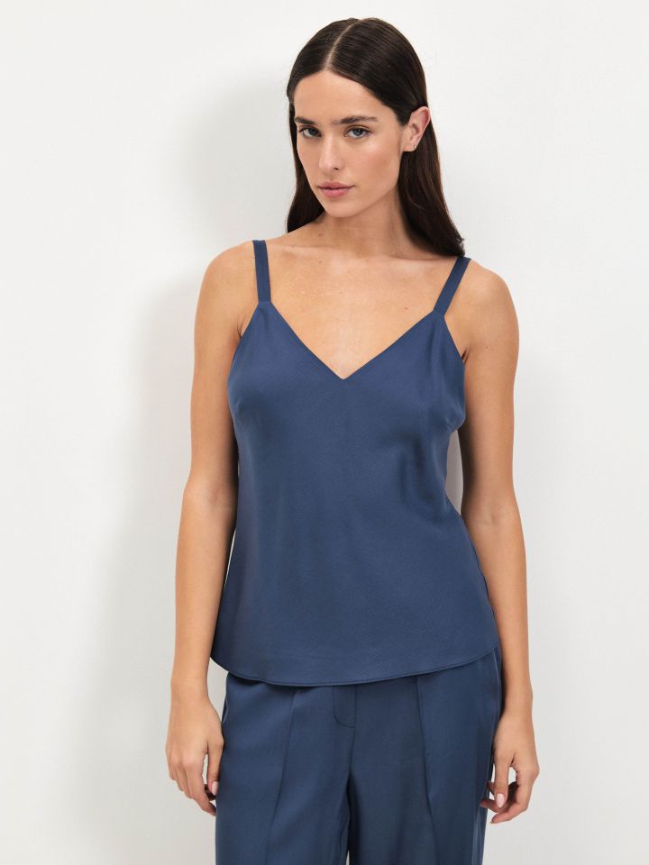 גופיה מראה פישתן PROMO בצבע כחול ונסה