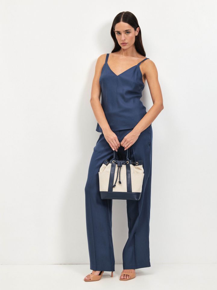 גופיה מראה פישתן PROMO בצבע כחול ונסה