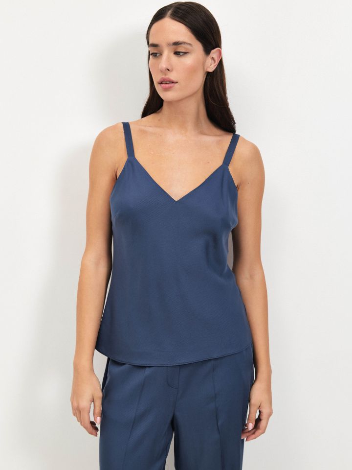 גופיה מראה פישתן PROMO בצבע כחול ונסה