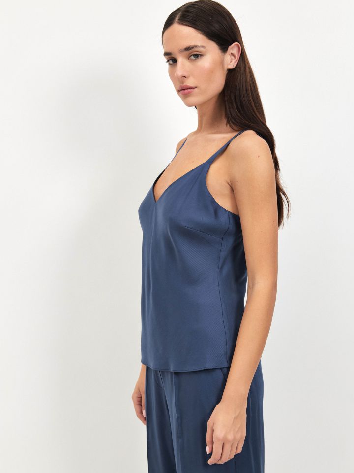 גופיה מראה פישתן PROMO בצבע כחול ונסה