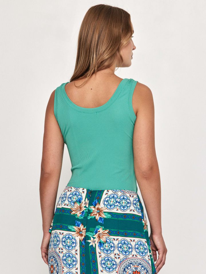 גופיה ריפס PROMO בצבע ירוק דשא