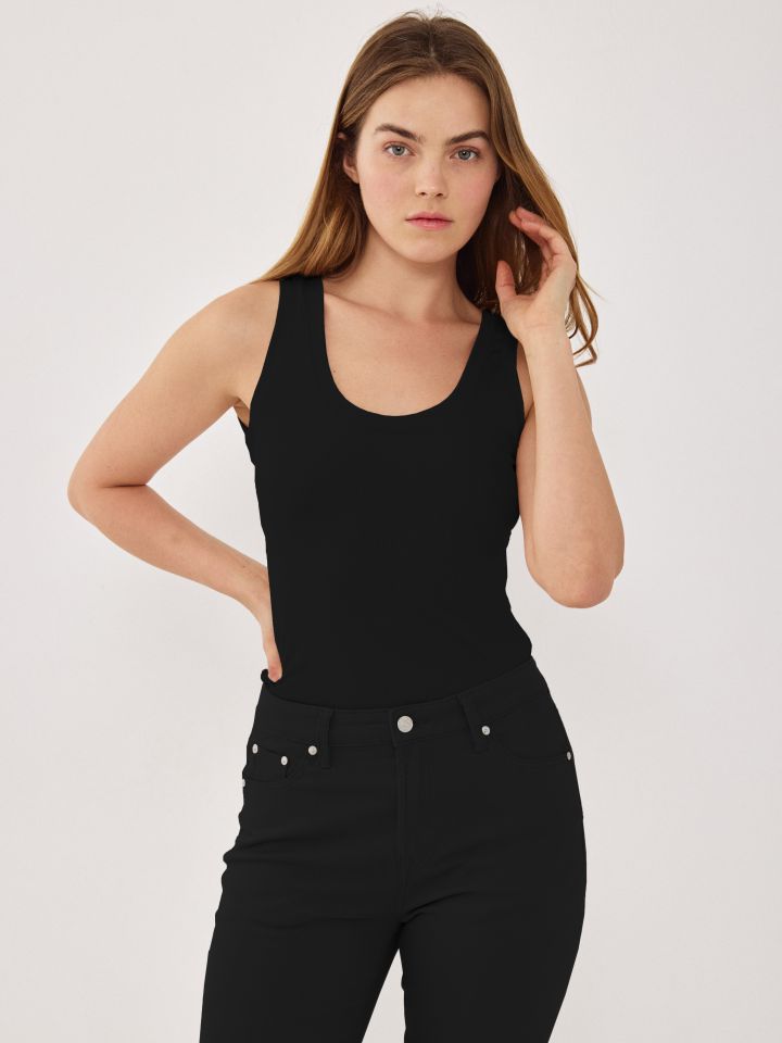 גופיה ריפס PROMO בצבע שחור