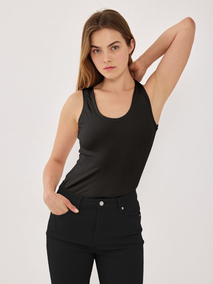 גופיה ריפס PROMO בצבע שחור