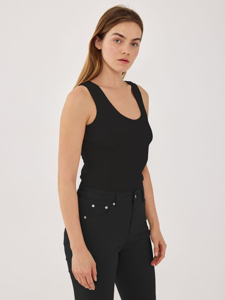 גופיה ריפס PROMO בצבע שחור